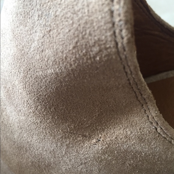 New Frye Suede Heeled Naomi Mules - Picture 7 of 9